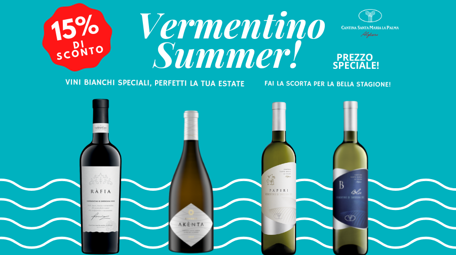 VERMENTINO SUMMER! 15% di sconto sui tuoi vini per l'estate